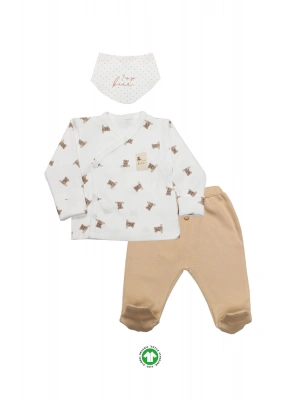 Bistyle I Am So Bear 3lü Takım 13103 Bej-Ekru