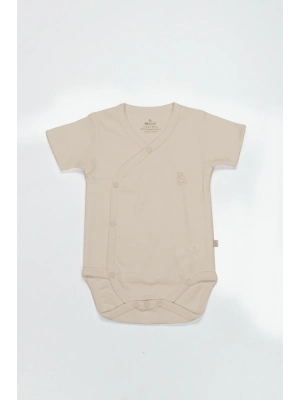 Bistyle Organik Natural Basic Style Kruvaze Yarım Kol Body BS17101 Bej
