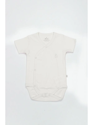 Bistyle Organik Natural Basic Style Kruvaze Yarım Kol Body BS17101 Ekru