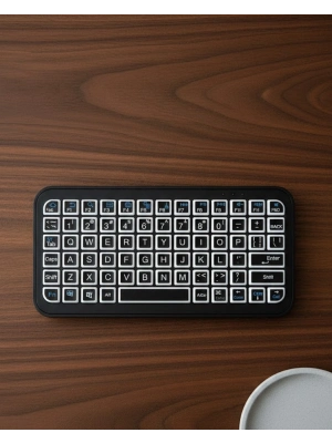 ® Bluetooth 5.2 Destekli Kablosuz Mini RGB Klavye Ultra İnce