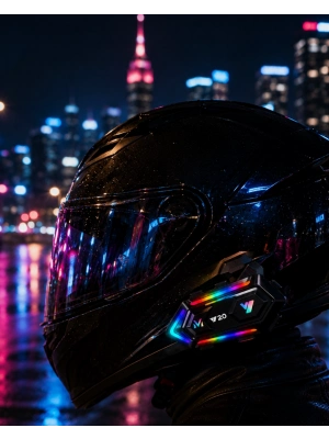 Bluetooth 5.3 Motosiklet Kask Intercom Gürültü Engelleyici Su Geçirmez Kulaklık