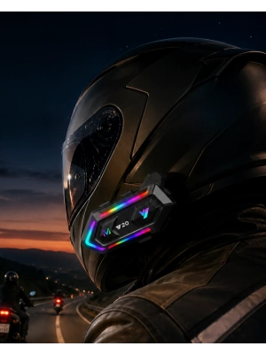 Bluetooth 5.3 Motosiklet Kask Intercom Kulaklık 1000 Metre Bağlantı