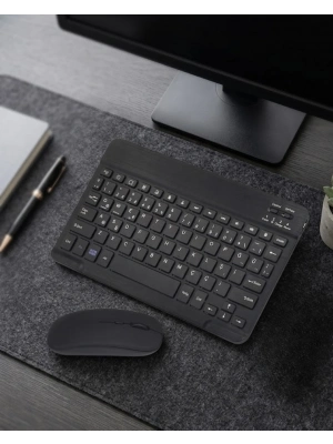 Bluetooth Klavye Mouse Seti Taşınabilir Wireless Bilgisayar Aksesuarı