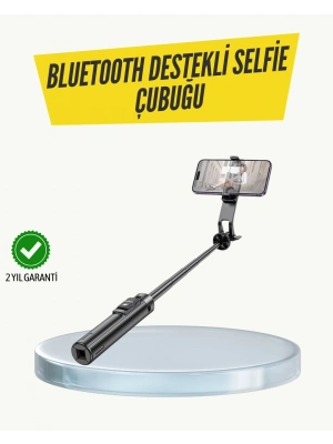 Bluetooth Selfie Çubuğu –  Katlanabilir, Uzaktan Kumandalı