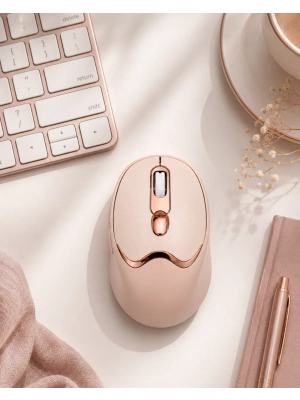 Bluetooth ve 2.4G Destekli Sessiz Kablosuz Mouse Şarjlı Tasarım