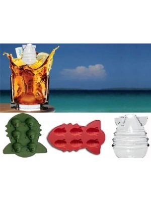 Bomba Şeklinde Silikon Buzluk