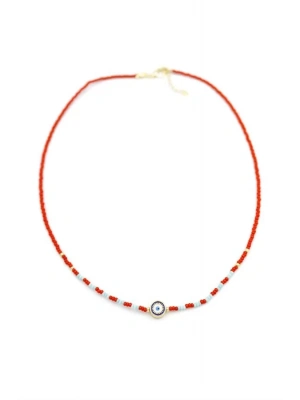 Boncuk Göz Kolye - Kırmızı