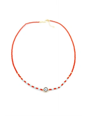 Boncuk Göz Kolye - Kırmızı