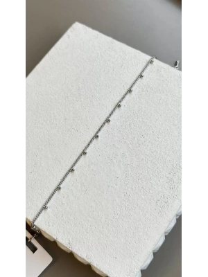 Boncuklu Yıldız Bileklik - Gümüş