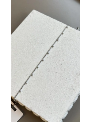 Boncuklu Yıldız Bileklik - Gümüş