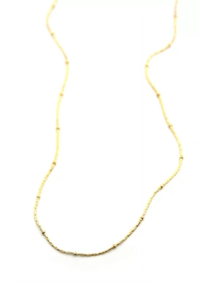 Boncuklu Zincir Kolye - Altın