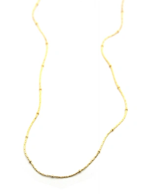 Boncuklu Zincir Kolye - Altın