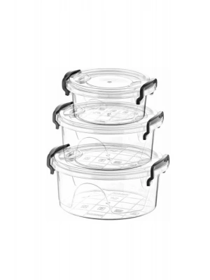 Bonny Box 3lü Yuvarlak Saklama Kabı Royaleks-82112