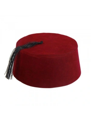 Bordo Renk Osmanlı Fesi Yetişkin Boy