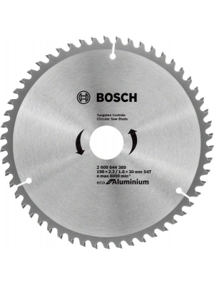 ® Bosch Alüminyum Daire Testere Bıçağı 190x30 mm 54 Diş