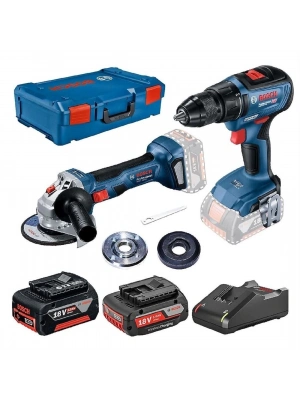 ® Bosch GWS 180-LI + GSR 18V-50 Akülü Taşlama ve Vidalama Matkap Seti