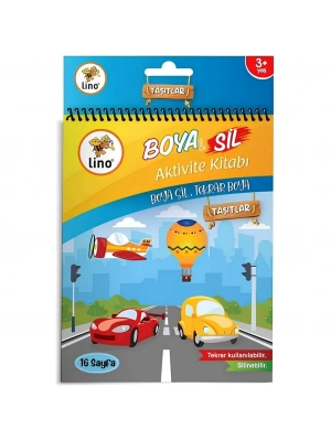 Boya Sil Aktivite Boyama Kitabı Araçlar A5 Ebat