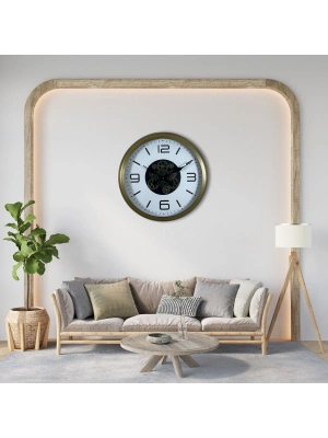 ® Bronze Motion 60 Cm Çarklı Duvar Saati