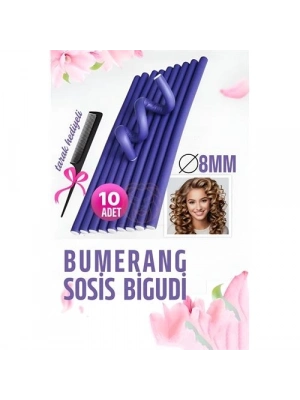 Bumerang Sosis Bigudi Tarak Seti 8 mm Kalınlık 10 Adet 721387