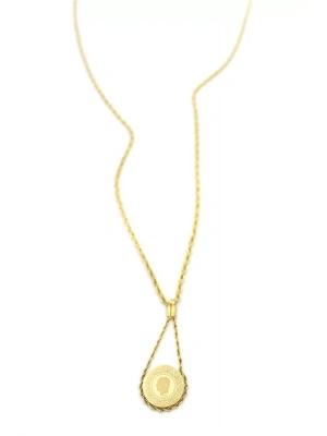 Burgu Zincir Çeyrek Kolye - Altın