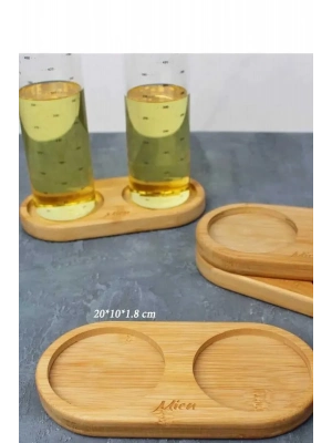 Büyük Boy Bambu Yağdanlık Altlığı