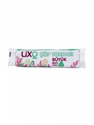 Büyük Boy Çöp Torbası 65 x 80 cm 10 Lu Rulo x 1 Paket = 10 Adet (Mavi)