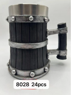 Büyük Boy Gümüş İşlemeli Çelik Kupa Kod 8028