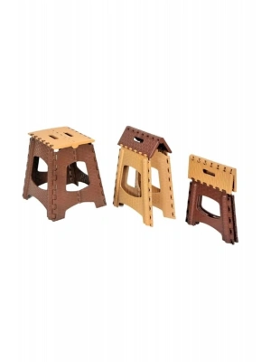 Büyük Boy Katlanabilir Plastik Tabure - Katlanır Tabure 23x27x36 cm