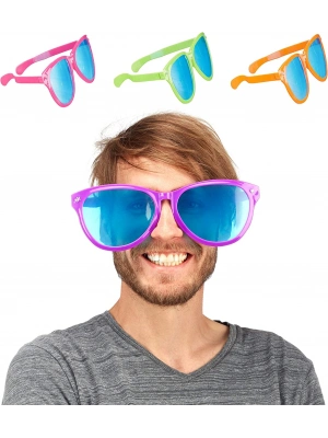 Büyük Parti Gözlüğü Rengarenk 12 Adet