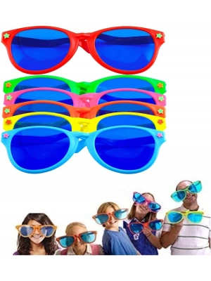 Büyük Parti Gözlüğü Rengarenk 6 Adet