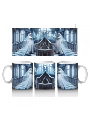 Büyülü İksir Şişeleriyle Sevimli Cadı Temalı Cadılar Bayramı Baskılı Kupa Bardak