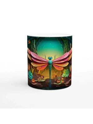 Büyülü Mağarada Uçan Yusufçuk Temalı Baskılı Kupa Bardak