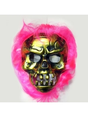 Cadılar Bayramı Maskesi Pembe