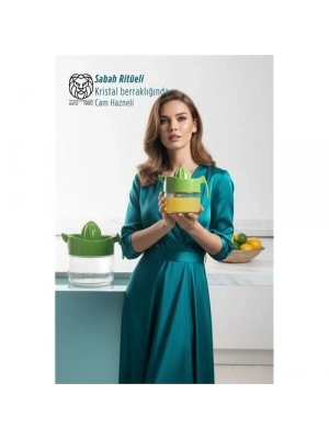 ® Cam Hazneli 300 ml Lüks Limon ve Portakal Sıkacağı 11,4 cm