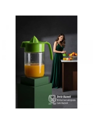 ® Cam Hazneli Profesyonel Narenciye Sıkacağı – 660 ml 19 cm Derin Kapasite