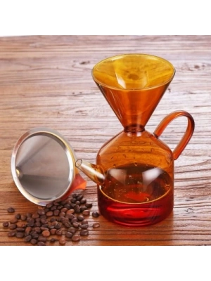 Cam Kahve Demleme Seti