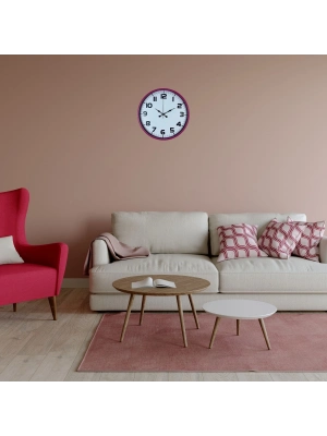 Candy Pembe 36 Cm Dekoratif Duvar Saati