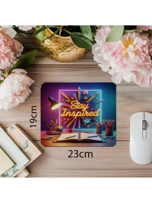 Canlı Işıklarla Tasarlanmış 3D Motivasyon Mousepad - 19x23 cm 2 mm Dikdörtgen İthal Baskılı Mouse Pad