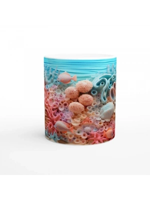 Canlı Mercan Patlaması Kupa Bardak