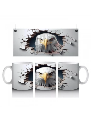 Çatlak Duvar Arasında Kartal – Baskılı Kahve Kupası