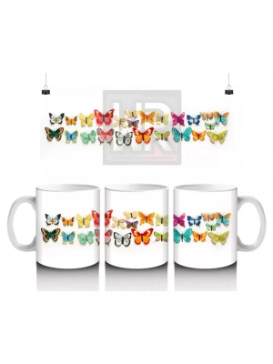 Çatlak Duvar Arasından Bakan Beyaz Kartal - Baskılı kahve kupası