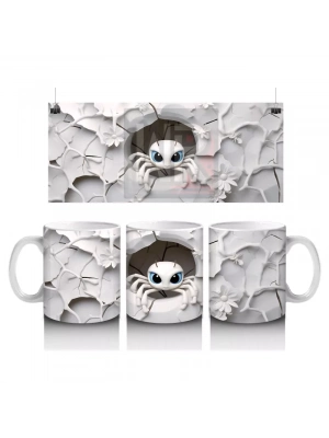 Çatlak Duvarın Ortasında Solgun Kafatası – Hediyelik Kahve Kupası