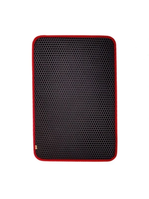 Cattie Altıgen Model Kum Toplayıcı Fonksiyonel Kedi Paspası Large Kırmızı 50x75 Cm