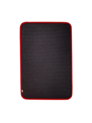 Cattie Altıgen Model Kum Toplayıcı Fonksiyonel Kedi Paspası Medium Kırmızı 37x50 Cm