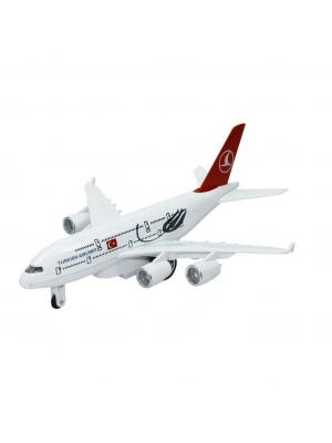 Çek Bırak Metal Uçak Sesli Işıklı - A380