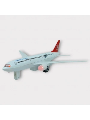 Çek Bırak Metal Yolcu Uçağı - 18 cm - Orta Boy