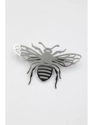 Çelik Arı Broş - Gümüş