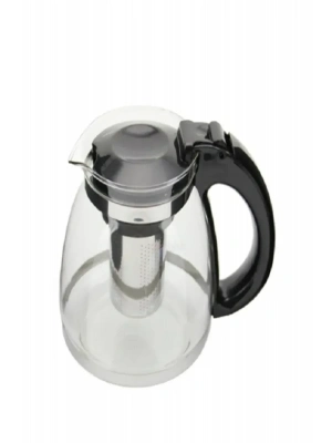 Çelik Süzgeçli Cam Çaycı Servis Demlik 1500 Ml. Royaleks-7488