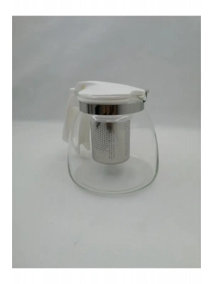 Çelik Süzgeçli Cam Demlik 900 Ml. Royaleks-8882