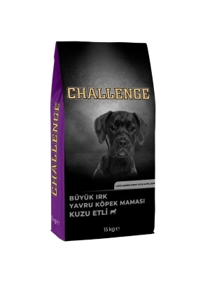 Challenge Kuzu Etli Büyük Irk Yavru Köpek Maması 15 Kg